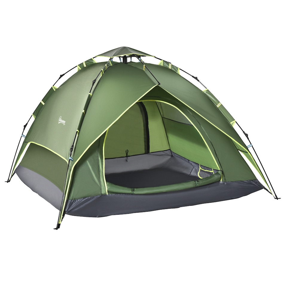 image 1 of Outsunny 2 Man Pop Up Tent Camping Festival Hiking Family Travel Shelter