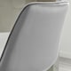 image 3 of Furniturebox Pesaro 2x Grey Velvet Silver Legs Bar Chair