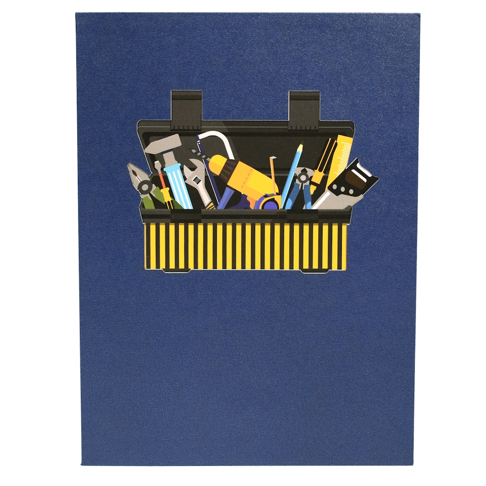 image 1 of Toolbox Design Father’s Day or Birthday 3D Pop Up Greeting Card