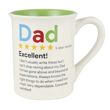 Our Name Is Mud Ceramic Mug 5 Star Review Dad 454ml White