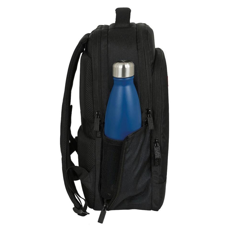 image 1 of Rucksack for Laptop and Tablet with USB Output Marvel Black N/A | N/A | One Size