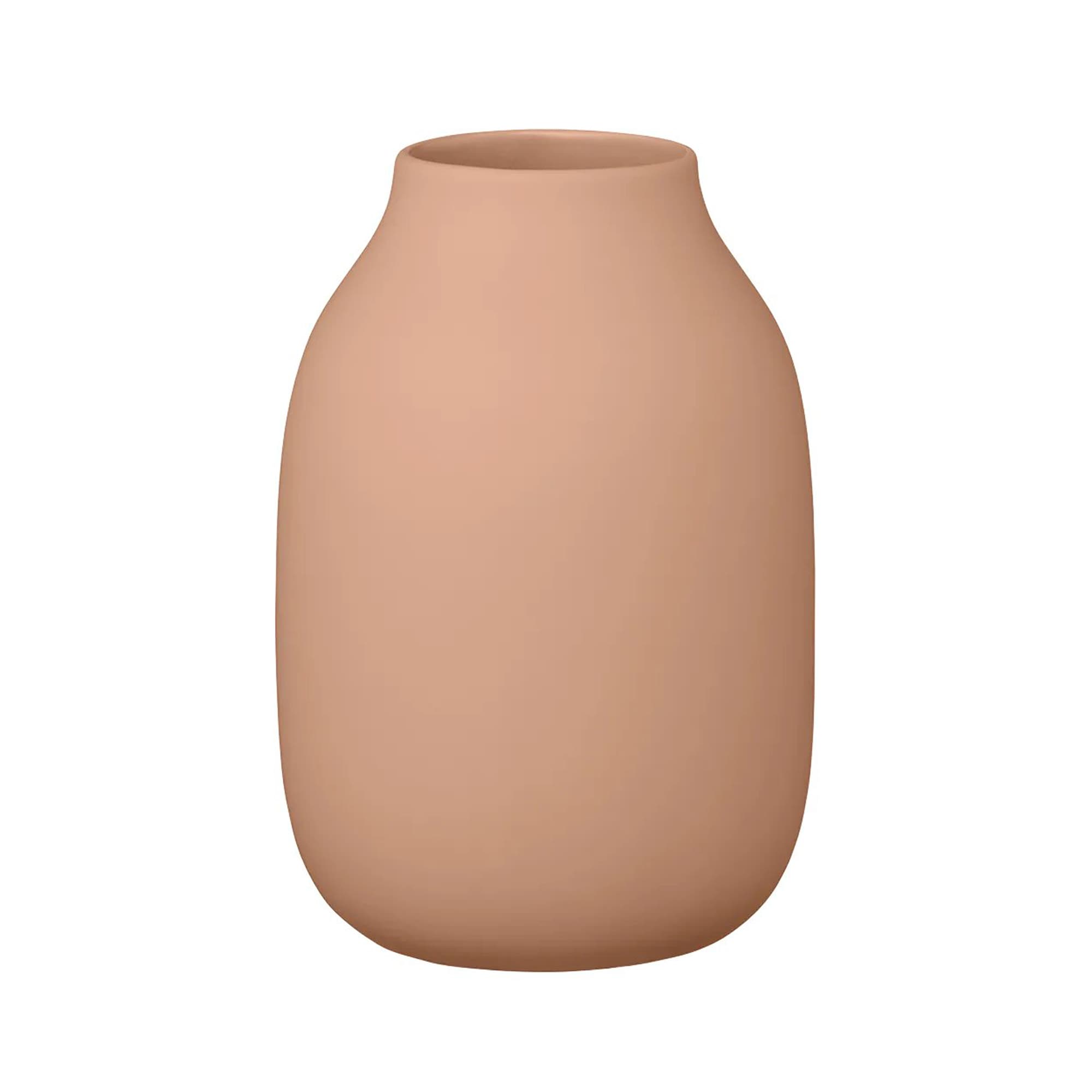Blomus COLORA Vase S - Amber Brown, Soft Touch