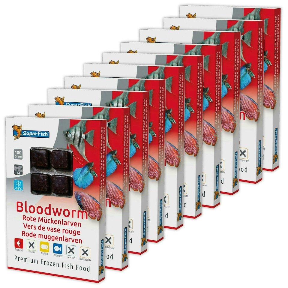 image 1 of Superfish Frozen Bloodworm Clear