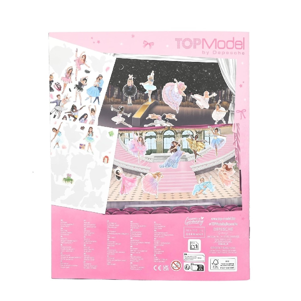 image 1 of Topmodel Ballet Themed Stickerworld Sticker Activity Book