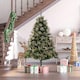 image 2 of HOMCOM 6FT Pre-Lit Christmas Tree Artificial Spruce Tree Holiday Décor Stand