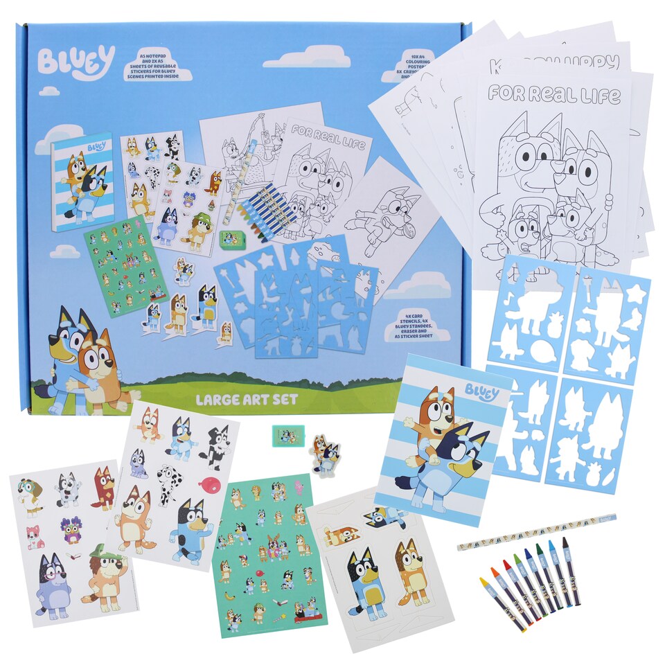 image 1 of Bluey Large Art Set