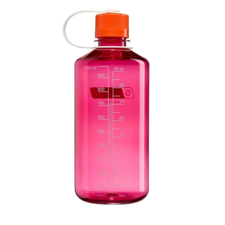 image 1 of Nalgene Narrow Mouth 1L Tritan Renew Water Bottle - Fuchsia Purple - Flame Cap