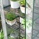 image 9 of Outsunny 5 Tier Mini Greenhouse Grow House w Roll Up Door, WhiteGreen