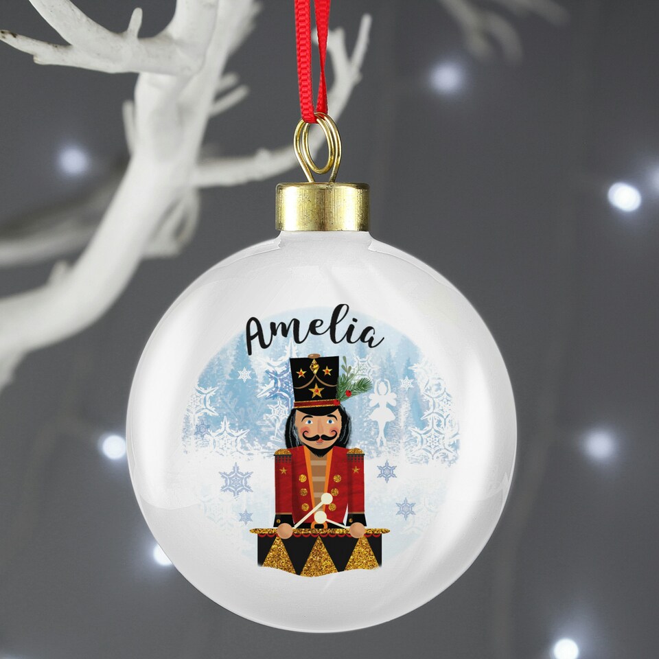 image 1 of Personalised Nutcracker Bauble
