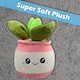 image 10 of Potted Plants Soft Toy Cute Plushie Huggable Cuddly Stuffed Toy Gift 20cm Pink