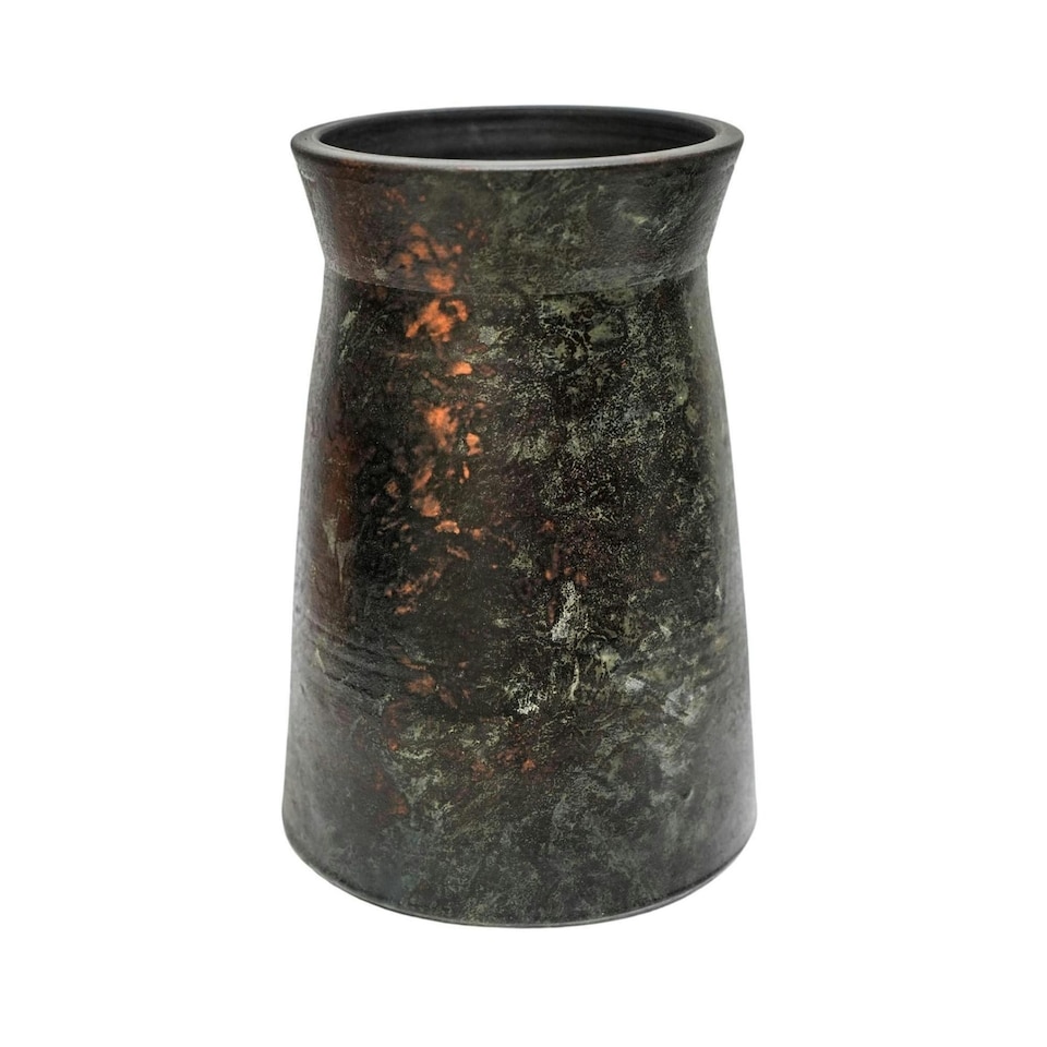 image 1 of Kew Handthrown Vase Old Bronze Bronze