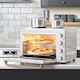 image 6 of Cooks Professional 48L Mini Portable Oven with 2 Ceramic Hobs - Electric Portable Countertop Cooker | White | Nordic White