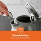 image 9 of GEEPAS 1.7L Kettle & 2 Slice Toaster Kitchen Combo Set, Grey