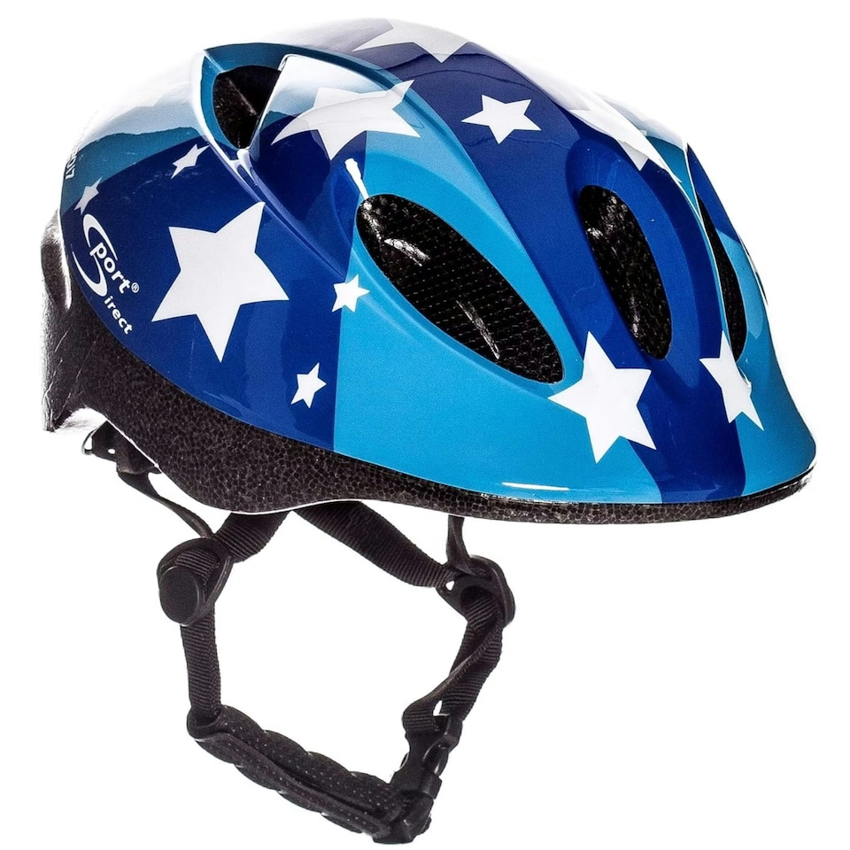 image 1 of Sport Direct Blue Stars Childs Bike Helmet Blue 48-52cm Blue | S