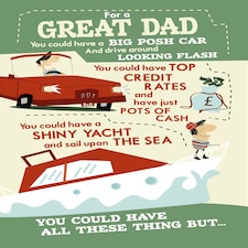 For A Great Dad, You Could Have All These Things... - Funny Father's Day Card
