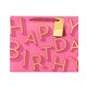 image 3 of Pink Happy Birthday Text Large Gift Bag - Pack of 3