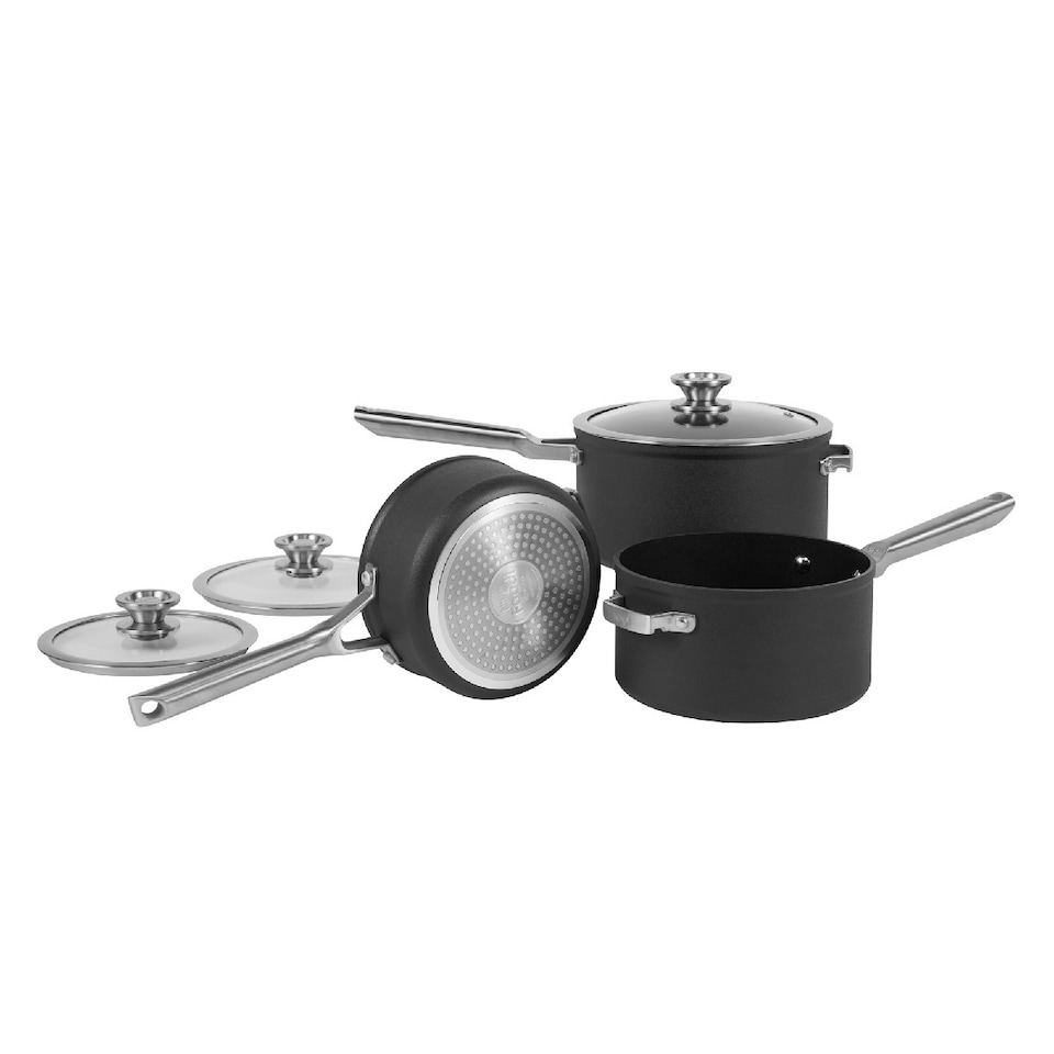 image 1 of Ninja ZEROSTICK Stackable 3-Piece Saucepan Set - C53000UK N/A