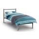image 2 of Premium Aluminium Finish Low End Metal Bed Frame - Double 4ft 6" (135cm) - Best Seller