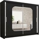 image 1 of Modern Sliding Wardrobe 120/150/180/203cm White/Black/Grey/Oak Black | 180cm