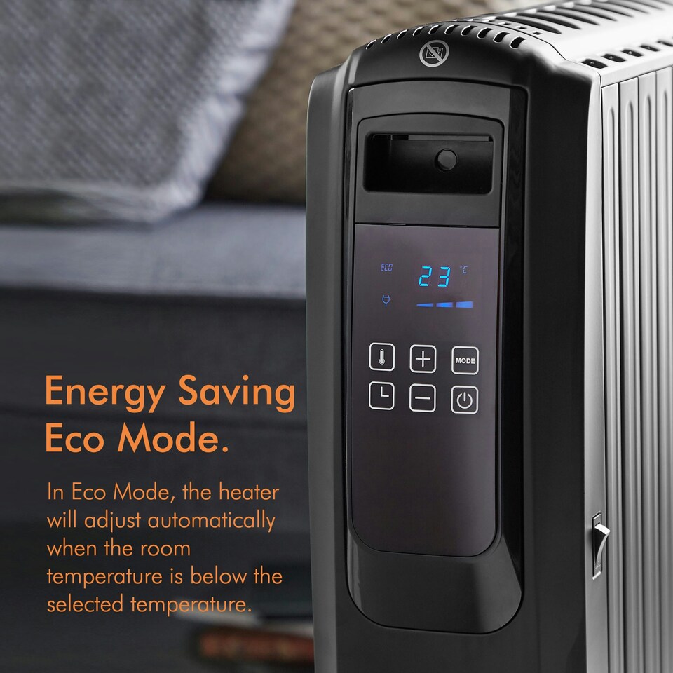 image 1 of VonHaus Oil-Filled Closed Fin Radiator Digital 2500W