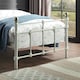 image 5 of Bayford Traditional Vintage Style White Metal Bed Frame (Single)