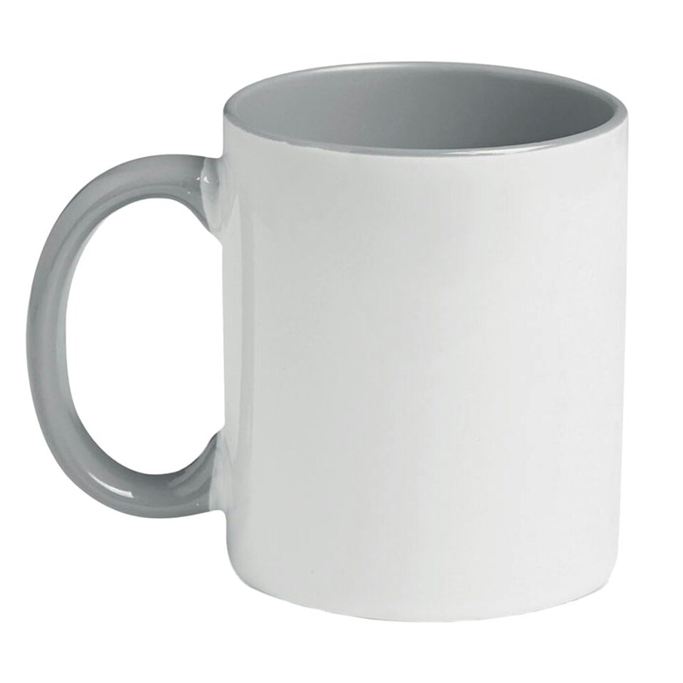 image 1 of MidOcean Sublimcoly Two Tone Sublimation 300ml Mug - White/Grey - One Size