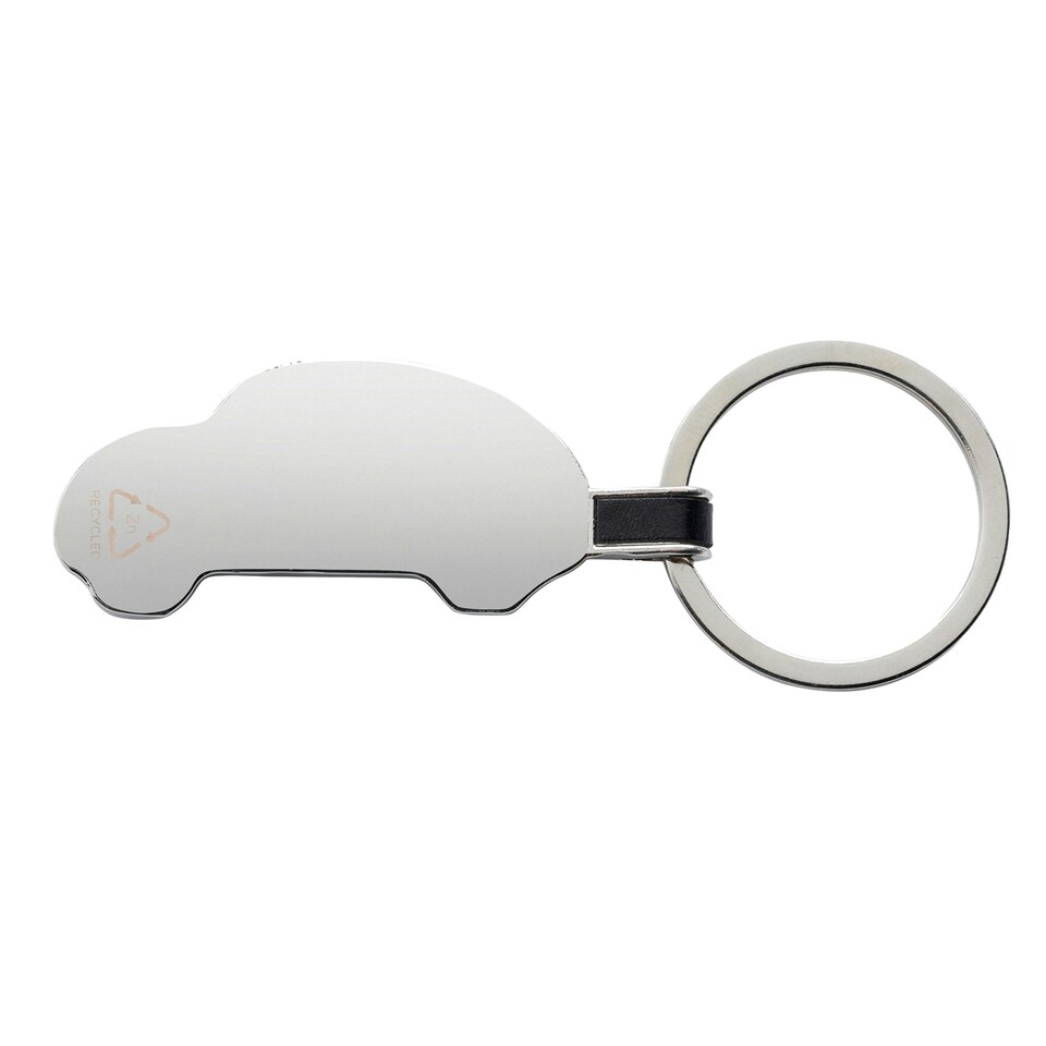 image 1 of XD Collection Car Recycled Keyring - Silver - One Size