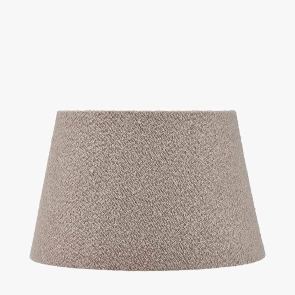 image 1 of Taupe Boucle Tapered Lampshade | Brown | Brown | 1