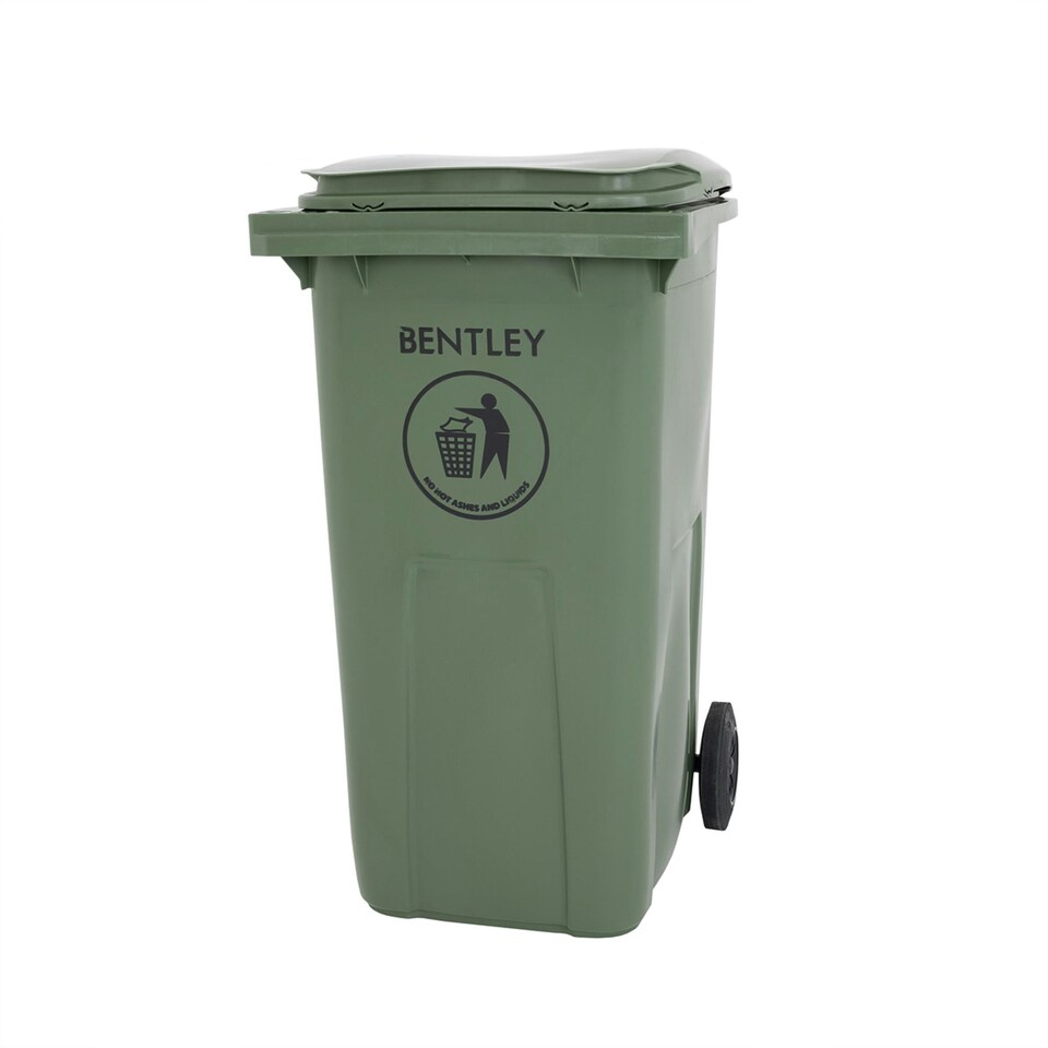 image 1 of Charles Bentley 240 Litre Green Wheelie Bin - Weatherproof and durable