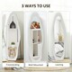 image 7 of HOMCOM Irregular Full Length Mirror with Velvet Frame 160 x 50cm White