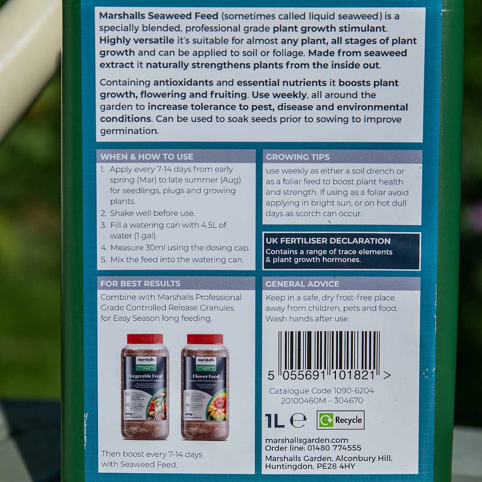 image 1 of Marshalls Garden Liquid Seaweed Feed 1 Litre