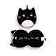 image 4 of Relaxeazzz Feline Fine Cat Plush Travel Pillow & Eye Mask