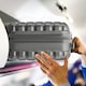image 5 of 40x30x20cm Wizz Air & Vueling Maximum Size Free Cabin Carry On Lightweight 4 Wheel ABS Hard Case Suitcases Cabin Carry On Hand Luggage Grey | Charcoal | Cabin Bag