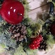 image 4 of Premier 45cm Indoor / Outdoor Christmas Wreath Decoration - Red & Green
