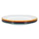 image 1 of Argon Tableware 25.5cm Enamel Dinner Plates Set - 4 Colours - 10inch Large Dish Plates Metal Enamel Tableware Dinner Set