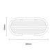 image 3 of Showerdrape Clasico Wall Mounted Stainless Steel Chrome Oval Basket