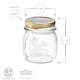 image 1 of Bormioli Rocco Quattro Stagioni Glass Storage Jars - 250ml - Pack of 3