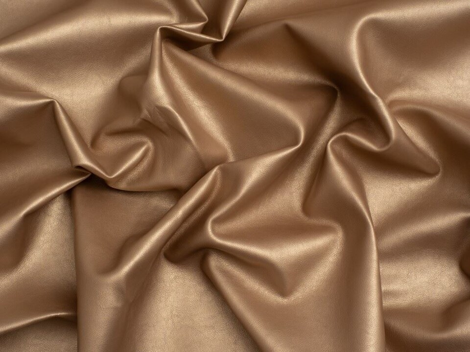 Minerva Core Range Gold Heavy Faux Leather Fabric for Bag Making, Dressmaking, Upholstery, 140cm / 55" Wide - per metre