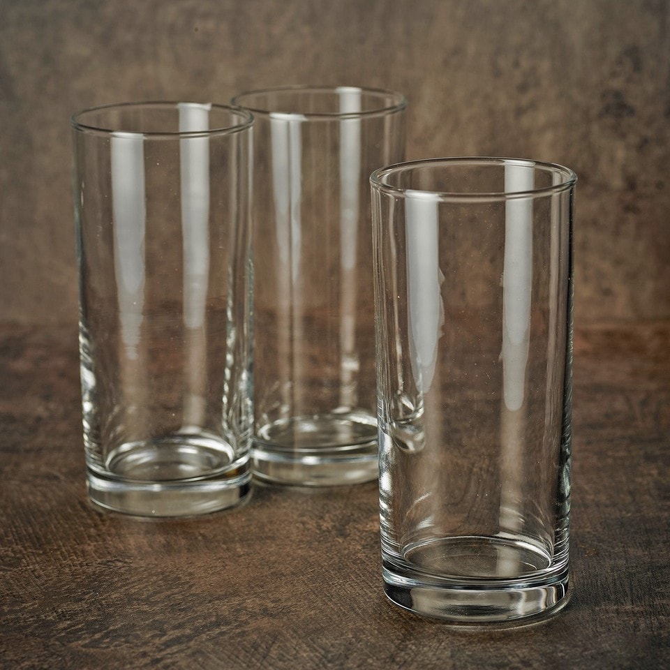 image 1 of Liberty Highball Cocktail Drinking Glasses 295ml Tall Bar Drinkware Set | Clear | Set of 6