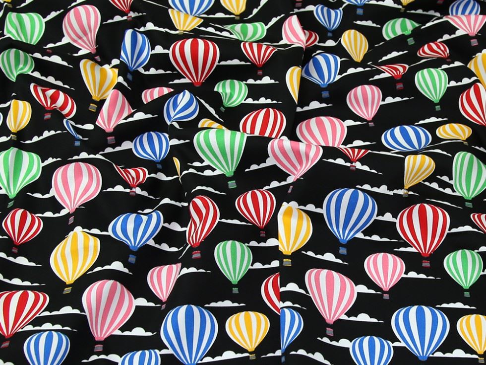 Rose and Hubble Black 100% Cotton Poplin Dressmaking Fabric, 112.5cm / 44" Wide - per metre