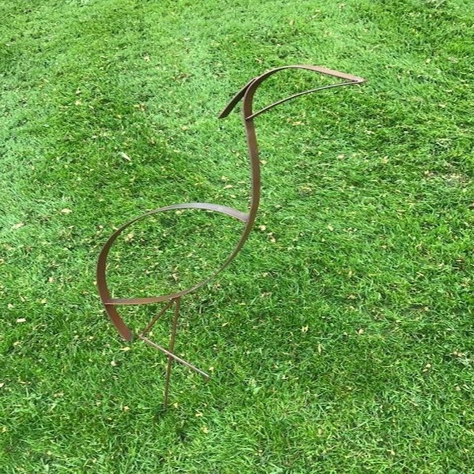 image 1 of Heron Garden Art - Steel - W38.1 x H111.8 cm - Bare Metal/Ready to Rust
