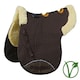 image 2 of Rhinegold Luxe Fur Vented Numnah Brown | Colour: Brown/Natural
Size: Cob