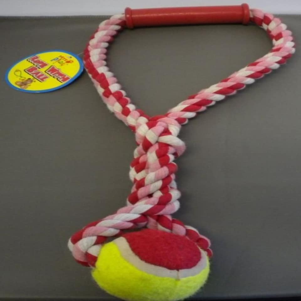 image 1 of Pets Play Figure 8 Rope or Rope with Ball