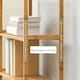 image 3 of Living and Home 3 Tier Bamboo Wood Storage Shelf Rack-50cm W x 25cm D x 71cm H