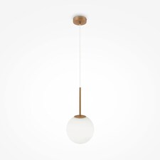 Maytoni Basic Form Large Modern Globe Pendant Ceiling Light Gold E14