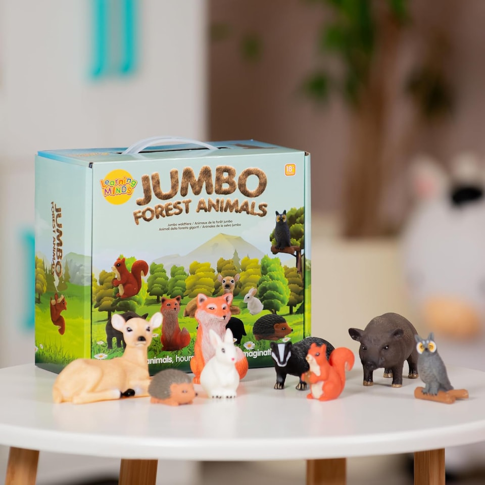 image 1 of Learning Minds Jumbo Forest Animals 8 Pack