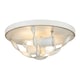 image 1 of Quoizel Bradbury Semi Flush Ceiling Light Antique White