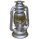 image 1 of 12" Paraffin Hurricane Camping Lantern Light in Silver