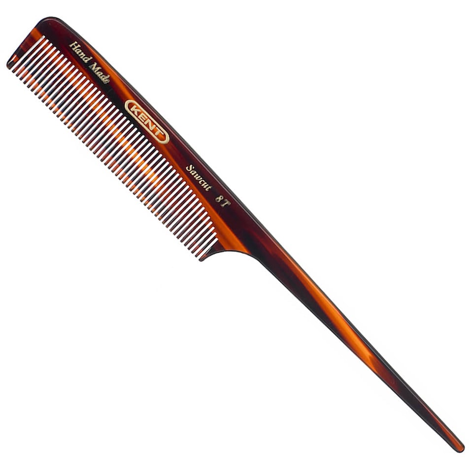 Kent Brushes Handmade 190mm Tail Comb Fine Hair