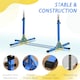 image 5 of HOMCOM 92-150Hcm Adjustable Kids Gymnastics Bar w/ Steel frame, Blue